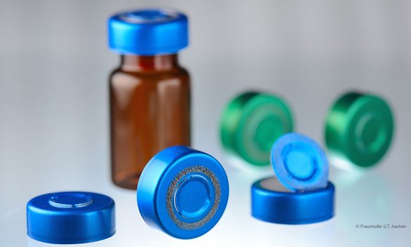 Bördelkappe mit Glasflasche für Medizinprodukte